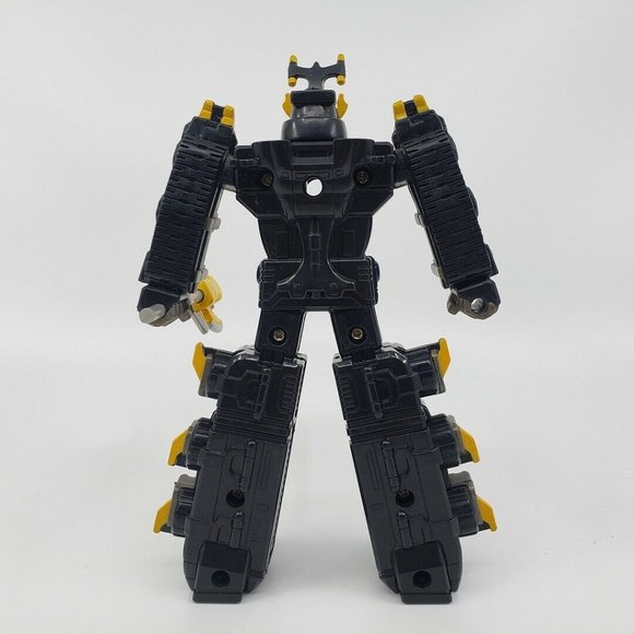 Mighty Morphin Black Power Ranger Action Figure Toy 6.5 in Bandai 2002 - Picture 4 of 8